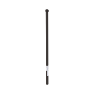 Poste de Esquina para Cerca Electrificada / Acero Galvanizado Cal. 18 / 1" Diámetro / 0.8 m (2.6 ft) Alto / 3 Aisladores / Pintura Electrostática Negra