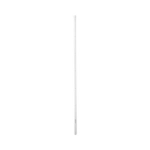 Poste de Esquina para Cerca Electrificada / Acero Galvanizado Cal. 18 / 1.4 m (4.6 ft) / 6 Aisladores / Pintura Electroestática Blanca / Fijación en Concreto