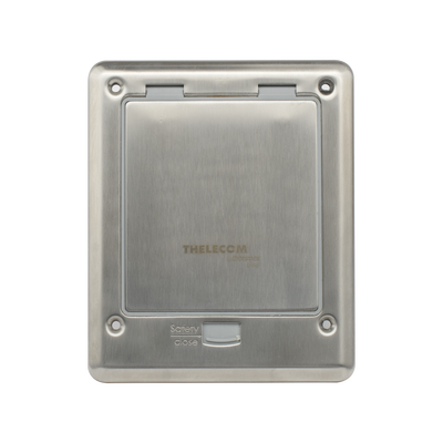 Caja de Piso / IP66 Cerrada / 120 kg Carga / 17.4x14.3x8 cm / Aluminio / TIA/EIA