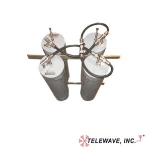 Duplexer Pasa-Banda-Rechazo de Banda / 118-148 MHz / 4 Cavidades 5" Diámetro / 600 kHz Separación / 1.5 dB Pérdida / 350 W / 19" Rack / 2.83 x 1.58 x 0.92 pies