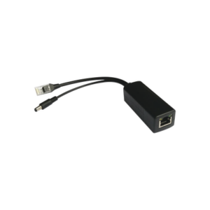Divisor PoE Pasivo / 48-55 Vcc a 12 Vcc / 2 A / 10/100 Mbps / Alcance 120 m (393.7 ft) / Aislado / IEEE 802.3af