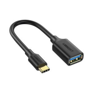 Adaptador OTG USB-C a USB-A / USB 3.0 5 Gbps / Cable 15 cm / Conectores Chapados en Oro / Triple Blindaje