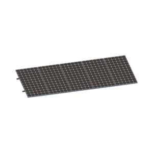 Kit de Minirieles para Panel Solar / Arreglo 1x5 / Módulos 35 mm / Fijación en Lámina