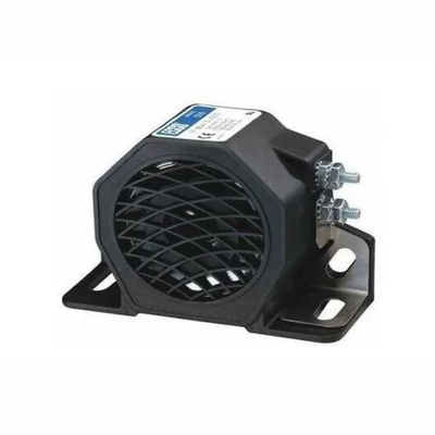 Alarma de Reversa Vehicular / 87 dBA / 12-80 VDC / Ajuste Automático de Sonido / Rango de Temperatura -40°F a +185°F (-40°C a +85°C)