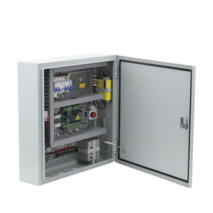 Controlador de Bolardos Hidráulicos / 220 VAC / 4 Bolardos Simultáneos / Activación por Contacto Seco / Entrada de Seguridad Antiobstáculos