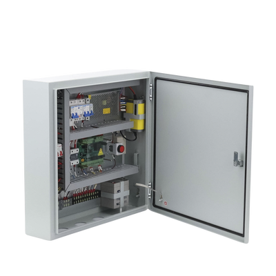 Controlador de Bolardos Hidráulicos / 220 VAC / 4 Bolardos Simultáneos / Activación por Contacto Seco / Entrada de Seguridad Antiobstáculos
