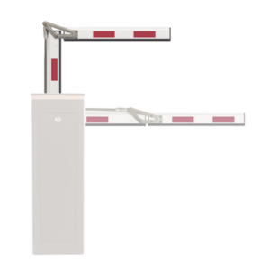 Brazo Articulado para Barrera / 3 m (9.8 ft) / Aluminio Blanco / Reflectivo / Articulación 90° / Control de Acceso Vehicular