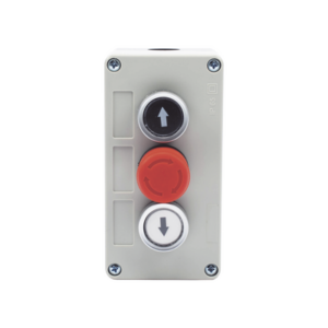 Botonera Triple / Botón Stop Enclavado / 24 VCC / IP40 / 68 x 131 x 51 mm / -20 a 50 °C