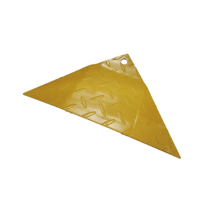 Bisel Final para Picos Ponchallantas / Acero Amarillo / 225 x 480 x 45 mm / 0.74 x 1.57 x 0.15 ft / Compatible 1 m