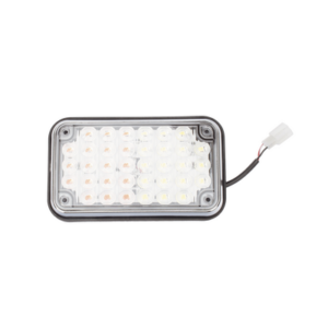 Luz de Advertencia LED / 6x4 pulgadas / Bicolor Rojo/Claro / 66 LED / 12 VCC / 10 Modos de Destello / Montaje Permanente