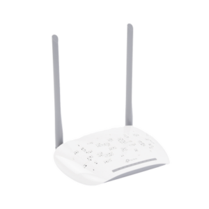 ONU/ONT Router GPON / Wi-Fi N 300 Mbps / 2.4 GHz / 1 Puerto GPON SC-APC / 1 Puerto GE + 1 Puerto FE / 1 Puerto POTS FXS / 2 Antenas 5 dBi