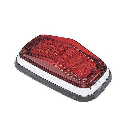 Luz de Advertencia LED / 8 x 4" (203.2 x 101.6 mm) / 12 LEDs / 11 Patrones / 12-30 VDC / IP67 / SAE J845 J595