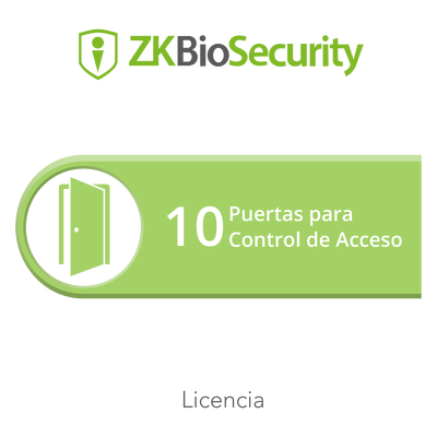 Licencia de software / Control de acceso / 10 puertas / Controladores InbioPro, Inbio, APX y biométricos