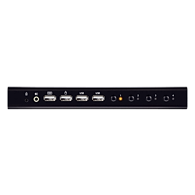 Switch KVM HDMI / 4 Puertos / 4K DCI 60 Hz / USB 2.0 / Audio 3.5 mm / Hotkeys / Selector Remoto - Image 2