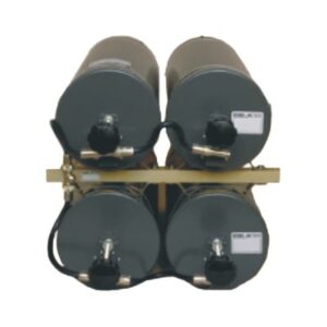 Duplexer VHF / 154-174 MHz / 250 W / 4 Cavidades Coaxiales 8" (203 mm) / Rack 19" (489 mm) / Aislamiento 80 dB