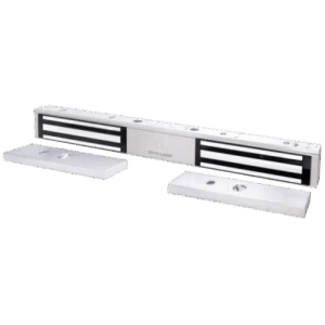 Chapa Magnética Doble 600 Lbs por Lado /  Led de Estado /  Libre de Magnetismo Residual / Sensor de Adherencia / UL