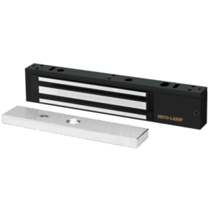 Chapa Magnética  600 Lbs / Led de Estatus / Color Negro /  Libre de Magnetismo Residual / Sensor de Adherencia / Diseño Elegante