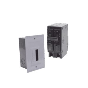 Kit Centro de Carga Empotrado / 1 Interruptor Térmico 2P 20A / 120/240Vca / 10kA / -30°C a 70°C / 3.28 pies