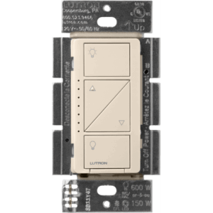 (Caseta Wireless) Atenuador, aumenta/disminuye intensidad de Iluminación, requiere cable neutro. 250W LED /1000 INC/HAL