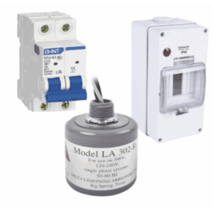 Kit de Centro de Carga AC / Supresor de Picos / 400 Vca / 16 A / 2 Polos / 5 ns