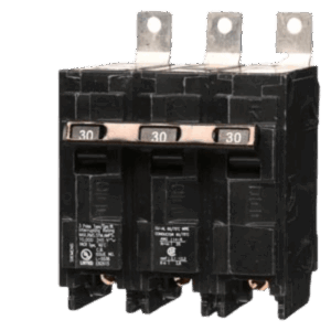 Interruptor Termomagnético / 3 Polos / 30 A / 120/240 V AC / 10 kA / Montaje en Tablero