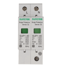 Supresor de Picos Transitorios / 230 Vca / 2 Polos / Tiempo de Respuesta <20 ns / Clase II / Riel DIN 35 mm / -40°C a +80°C