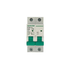 Interruptor Termomagnético / 2 Polos / 40 A / 400 Vca / Curva C / 6 kA / Riel DIN 35 mm