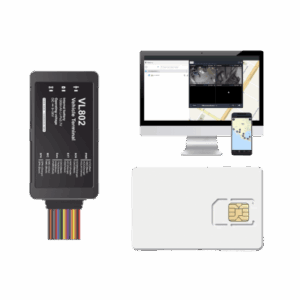 Kit localizador vehicular / 4G LTE / BLE / RS485 / Audio bidireccional / SIM incluida / Sensor ultrasónico compatible