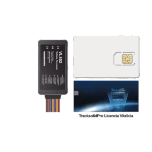 Kit localizador vehicular / 4G LTE con respaldo GSM / BLE / RS485 / Audio bidireccional / SIM incluida 500MB 2 años / Plataforma TrackSolidPro / Compatible sensor ultrasónico UL212 / 105x56x22mm (4.13x2.20x0.87 pulgadas)