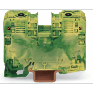 Borna de Tierra / 2 Conductores / 6-35 mm² / Power Cage Clamp / Carril DIN 35x15 / -60°C a +105°C / UL94 V0 / Ferroviario y Marino