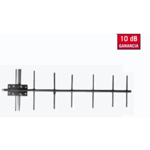 Antena base UHF direccional / 406-430 MHz / 10 dBd / 6 elementos Yagi / 150W / N hembra / Boom 40' (12.2 m)