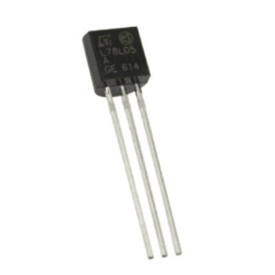 Regulador de Voltaje Positivo / 5V / 100 mA / TO-92 / Protección Térmica y Cortocircuito