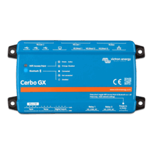 Centro de comunicaciones / Monitoreo remoto / Pantallas táctiles 5" y 7" / Conectividad Bluetooth / VRM / VE.Direct, VE.Bus, VE.CAN, USB