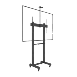 Soporte de Piso Móvil para Pantalla / 65 a 100 in / VESA 100x100 a 1000x600 / Carga 120 kg / Aluminio y Acero