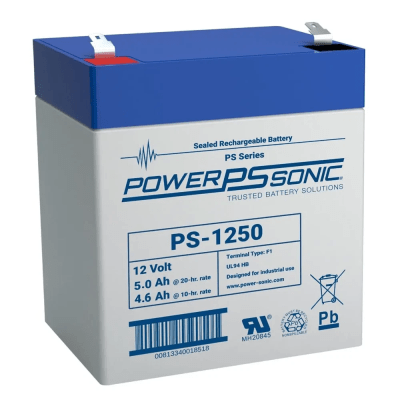 Batería de Respaldo AGM/VRLA / 12V 5.0Ah / Terminales F2 / Vida Útil 5 Años / Certificación UL