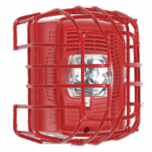 Protector De Rejilla Anti Vandalismo Y Golpes Accidentales, Color Rojo, Para Sirenas/Estrobos/Bocinas System Sensor, Montaje En Superficie, 7.49"Altox6.74"Anchox6.09"Profundidad
