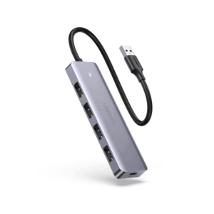 Hub USB 3.0 / Conversor USB-A a 4x USB-A 3.0 / 5 Gbps / Puerto Tipo-C para Alimentación / Protección Sobrecorriente y Cortocircuito / Compatible Windows Linux MAC OS