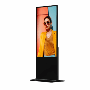 Tótem Digital Signage / Pantalla 55" 4K UHD / 500 Nits / Android 13 / Wi-Fi y Bluetooth 5.4 / 4 Ruedas / Operación 24/7