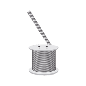Cable de Retenida 7 Hilos , Resistencia 600 kg, Diámetro 1/8" (retazo 110 m). Acero Galvanizado