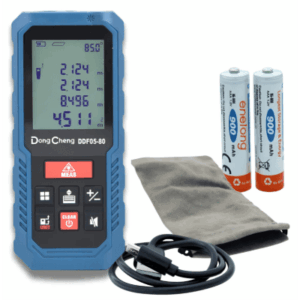 Medidor Láser de Distancia / Rango 0.1 – 80 m (328 ft) / Precisión ±(2 + 5×10⁻⁵d) mm / 8 Modos de Medición / Memoria 30 Registros / USB-C