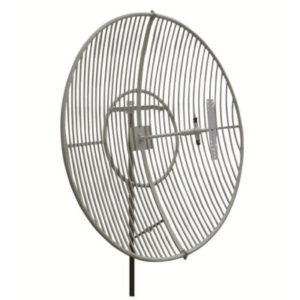 Antena Parabólica de Rejilla | 824-894 MHz | 21 dBi de Ganancia | Cubre muy bien la Banda 5 (850 MHz) Celular. Antena Donadora que se utiliza para los amplificadores de señal celular para cubrir comunidades alejadas.