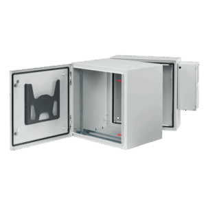 Gabinete Industrial / 19 UR / Aire Acondicionado 4000 BTU / NEMA 4/12 / IP66 / IK10 / Doble Bisagra / 36" Alto x 24" Ancho x 30" Prof (914.4 x 609.6 x 762 mm)