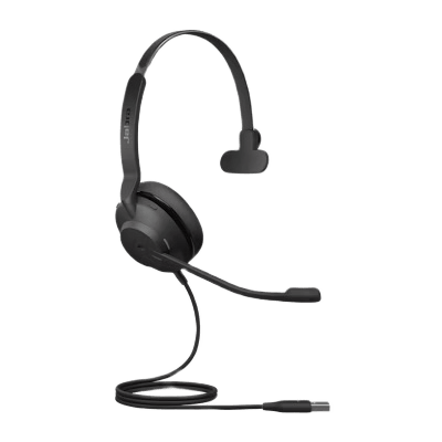 Auricular Mono UC / Aislamiento Acústico Viscoelástico / Doble Micrófono con Reducción de Ruido / Altavoces 28 mm / USB-A con Adaptador / Indicador de Ocupado