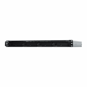NAS Rack / 4 Bahías / 1U / AMD Ryzen V1500B / 32 GB DDR4 ECC / 4 Puertos 1GbE / Expansión 10/25GbE / Fuentes Redundantes