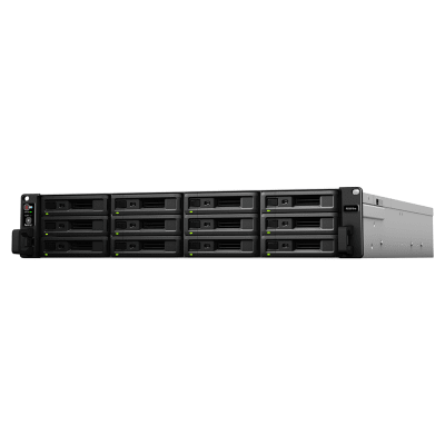 NAS Rack / Intel Xeon D-1521 4-Core 2.4GHz / 12 Bahías (36 con Expansión) / 8GB DDR4 ECC (64GB Max) / 4,700 MB/s Lectura / 10GbE / 2x PCIe Gen3 x8 / Virtualización VMware-HyperV-Citrix-OpenStack