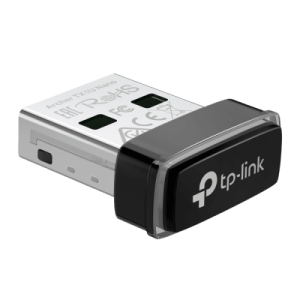 Adaptador USB Wi-Fi 6 / 287 Mbps / 2.4 GHz / Nano 17.5 × 15.8 × 7.1 mm / MU-MIMO / OFDMA / Driver Pre-cargado