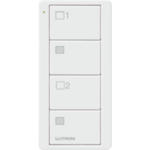 Control remoto PICO inalámbrico con 4 botones  encender/apagar grupo/escenas,  complemente con un atenuador o switch on/off