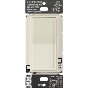 (RadioRa3) )Atenuador (dimmer) Auxiliar de pared, compañero de atenuadores multilocación. Usar en 3 vías o escalera.