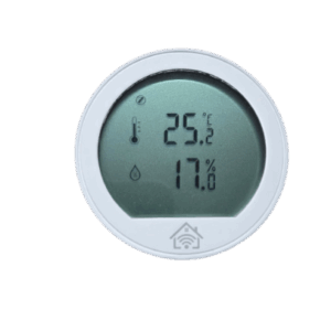 Sensor de temperatura y humedad / Pantalla LCD / ZigBee 2.4 GHz / -20°C a 60°C / 0-100% HR / CR2430