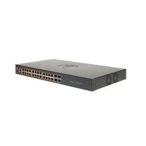 Switch / 24 Puertos PoE 802.3af/at / 200 W / Gigabit Ethernet / 4 SFP / Capa 2 / Gestión en la Nube / 19" Rack